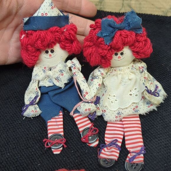 Vtg Snowden & Friends Raggedy Ann & Andy towel, candle, dolls - Picture 4 of 11